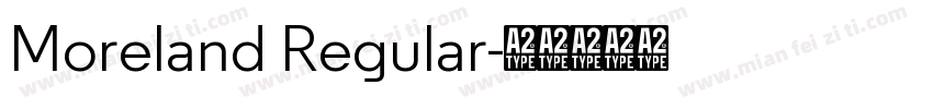 Moreland Regular字体转换